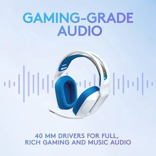 Alt view image 5 of 7 - Logitech G335 Wired Gaming Headset Compatible with PC,PS 4/5,Xbox One,Xbox Series X|S & Nintendo Switch  White