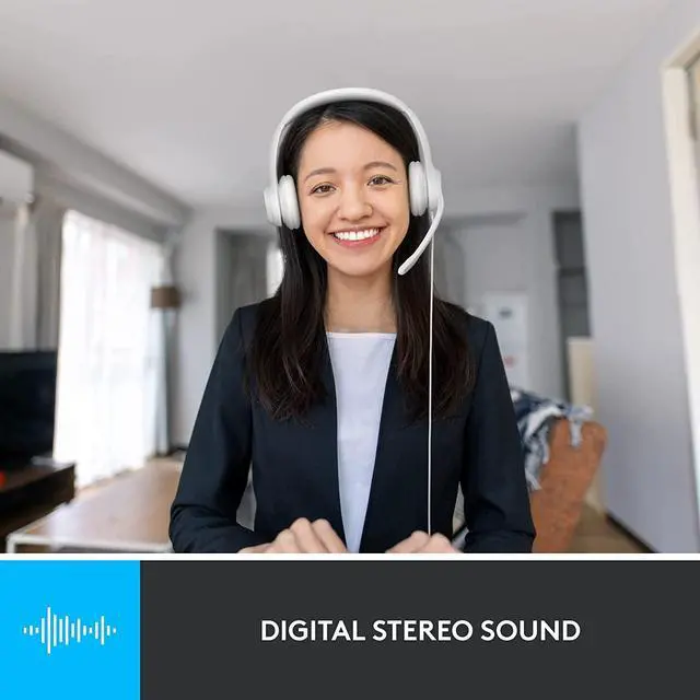 Alt view image 2 of 7 - Logitech H390 USB Wired Headset with Noise Cancelling Microphone