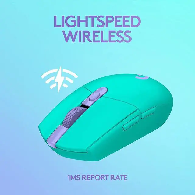 Alt view image 4 of 7 - Logitech G305 LIGHTSPEED Wireless Gaming Mouse, 12,000 DPI, PC/Mac - Mint