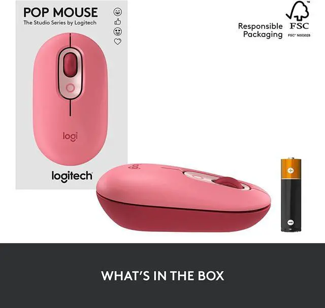 Alt view image 7 of 7 - Logitech POP Silent Wireless Bluetooth Mouse