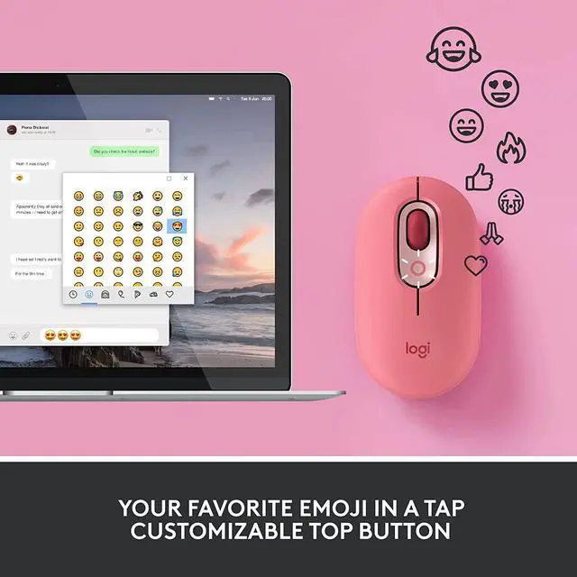 Alt view image 2 of 7 - Logitech POP Silent Wireless Bluetooth Mouse
