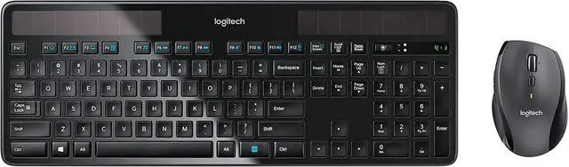 Alt view image 2 of 7 - Logitech MK750 Wireless Solar Keyboard & Marathon Mouse Combo