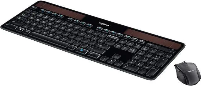Alt view image 4 of 7 - Logitech MK750 Wireless Solar Keyboard & Marathon Mouse Combo