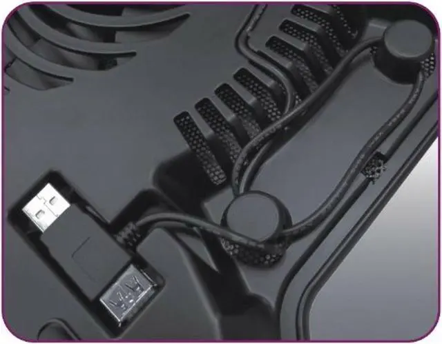 Alt view image 4 of 5 - Cooler Master NotePal X-Slim Ultra-Slim Laptop Cooling Pad with 160mm Fan