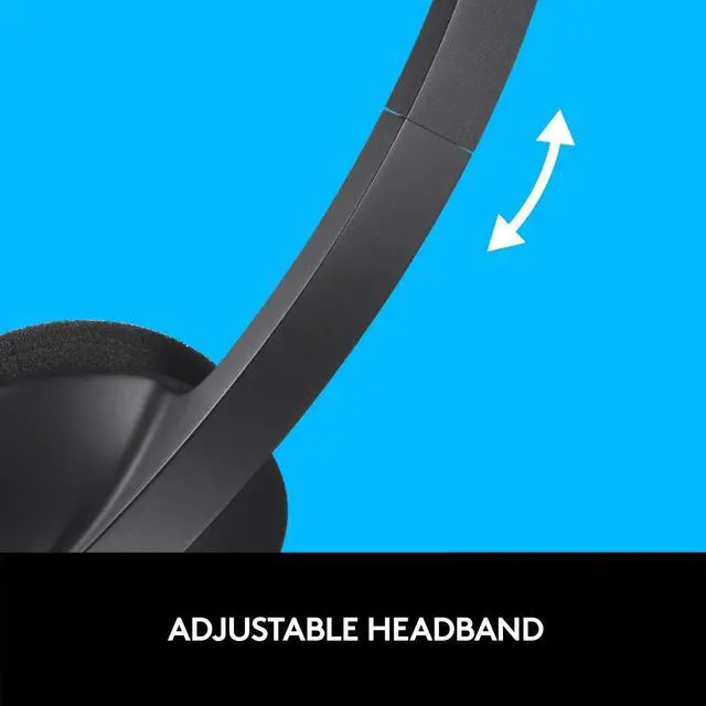 Alt view image 6 of 7 - Logitech USB Wired Headset for Windows and Mac - Black