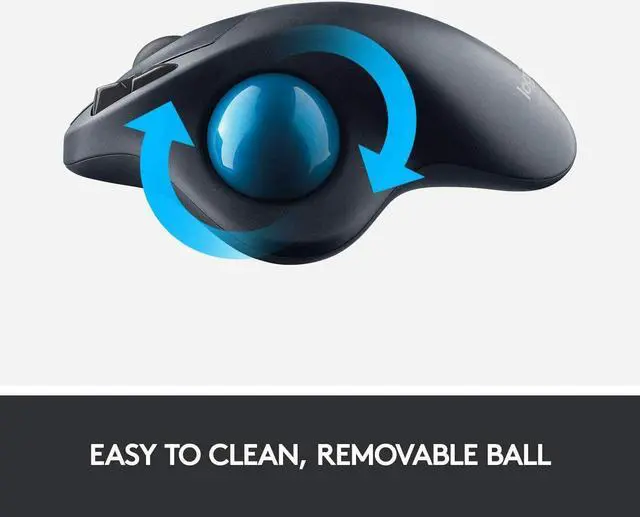 Alt view image 6 of 7 - Logitech M570 Wireless Trackball Mouse  Compatible with Windows, Apple Mac / Microsoft