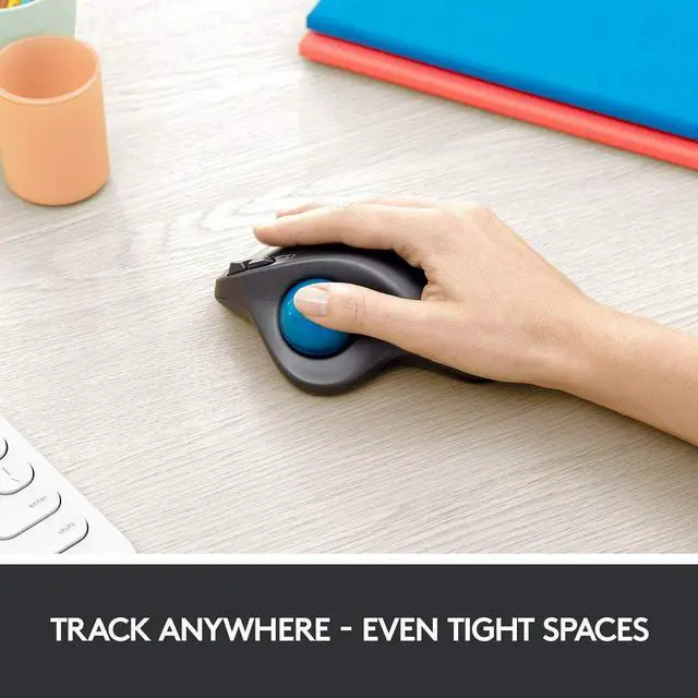 Alt view image 2 of 7 - Logitech M570 Wireless Trackball Mouse  Compatible with Windows, Apple Mac / Microsoft