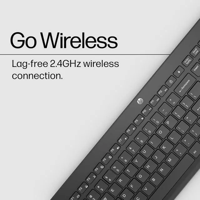 Alt view image 3 of 7 - HP 230 Wireless Keyboard - Windows & Mac OS - Black