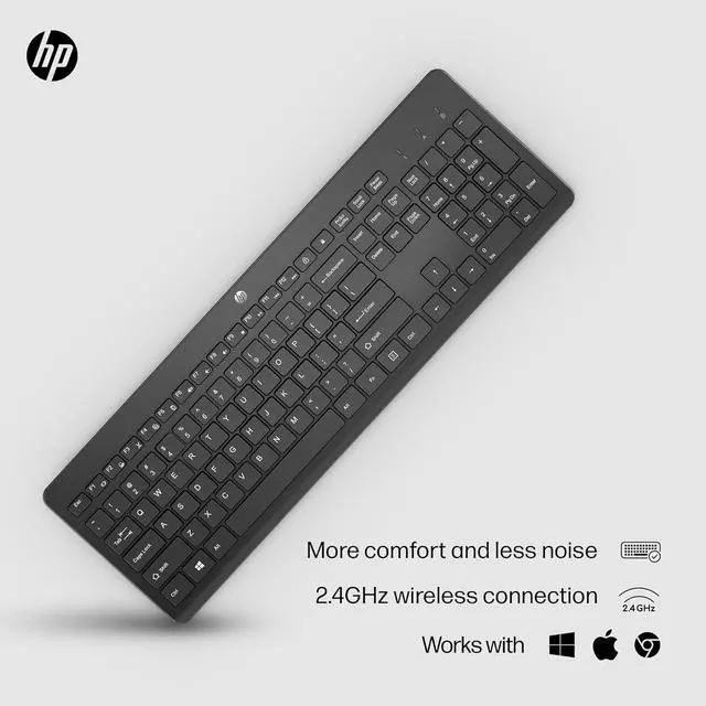 Alt view image 2 of 7 - HP 230 Wireless Keyboard - Windows & Mac OS - Black