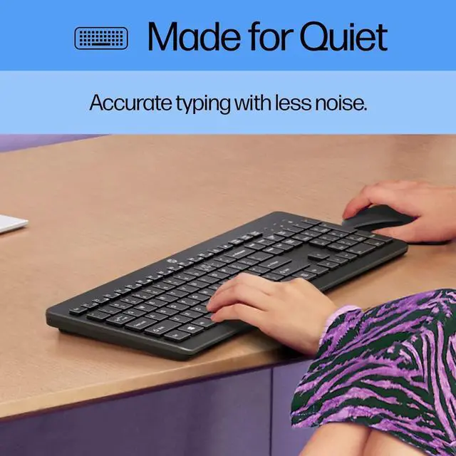 Alt view image 4 of 7 - HP 230 Wireless Keyboard - Windows & Mac OS - Black