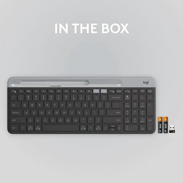 Alt view image 7 of 7 - Logitech K585 Slim Multi-Device Wireless Keyboard for Windows, macOS, Chrome OS, Android
