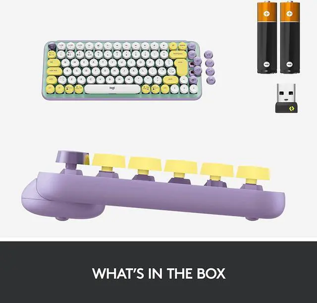 Alt view image 7 of 7 - Logitech POP Keys Wireless Bluetooth Mechanical Keyboard - Multi-Device