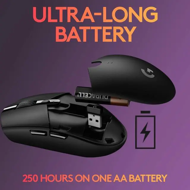 Alt view image 7 of 7 - Logitech G305 LIGHTSPEED Wireless Gaming Mouse, 12,000 DPI, PC/Mac - Black