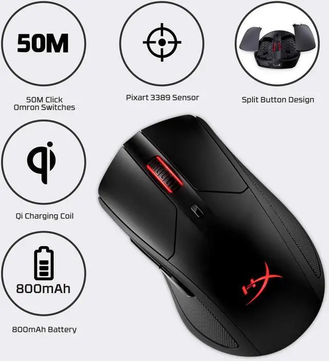 Alt view image 4 of 7 - HyperX Pulsefire Surge RGB Wired Gaming Mouse - Up to 16.000 DPI