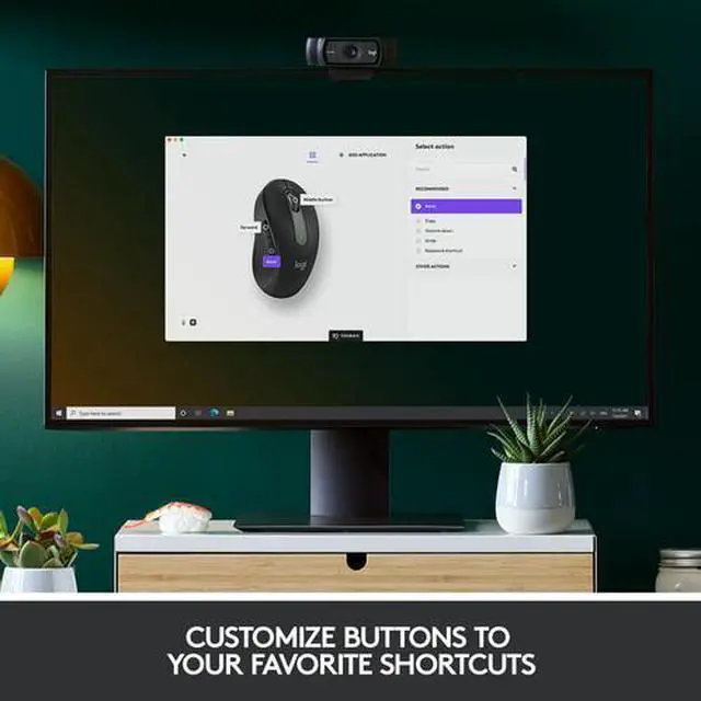 Alt view image 6 of 7 - Logitech Signature M650 Wireless Mouse For Small to Medium Sized Hands - Graphite