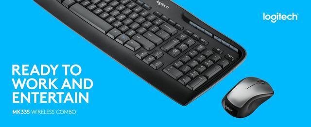 Alt view image 3 of 7 - Logitech MK335 Wireless Keyboard and Mouse Combo