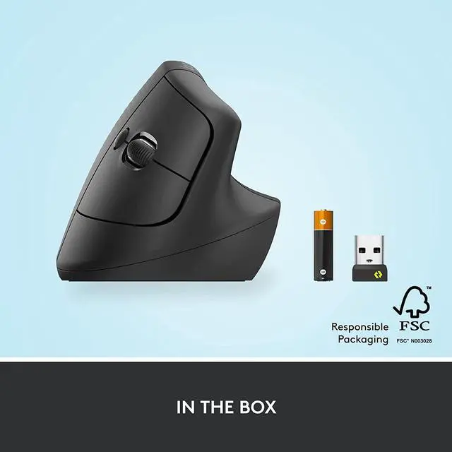 Alt view image 7 of 7 - Logitech Lift Vertical Ergonomic Wireless Mouse