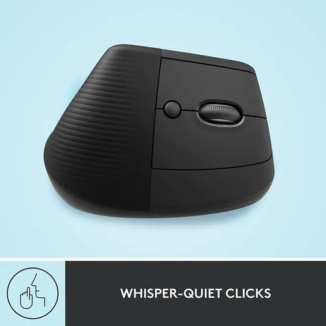 Alt view image 4 of 7 - Logitech Lift Vertical Ergonomic Wireless Mouse