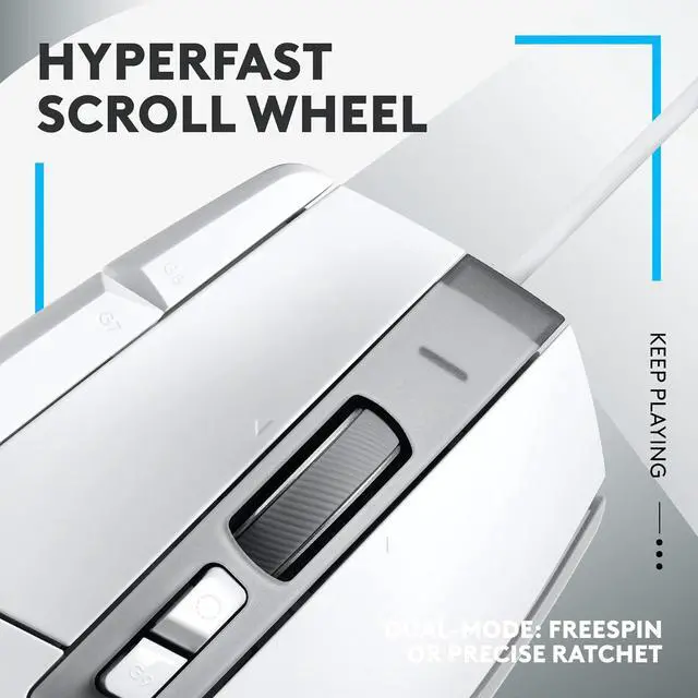 Alt view image 4 of 7 - Logitech G502 X Wired Gaming Mouse - Compatible with PC - MacOS/Windows - White