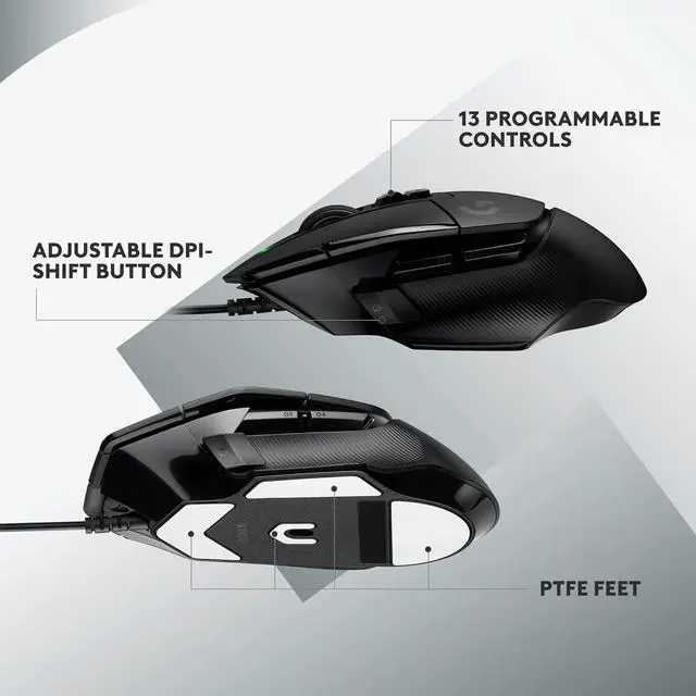 Alt view image 3 of 7 - Logitech G502 X Wired Gaming Mouse - Compatible with PC - MacOS/Windows