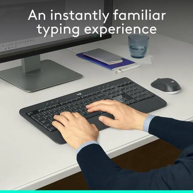 Alt view image 3 of 7 - Logitech MK540 Advanced Wireless Keyboard and Mouse Combo
