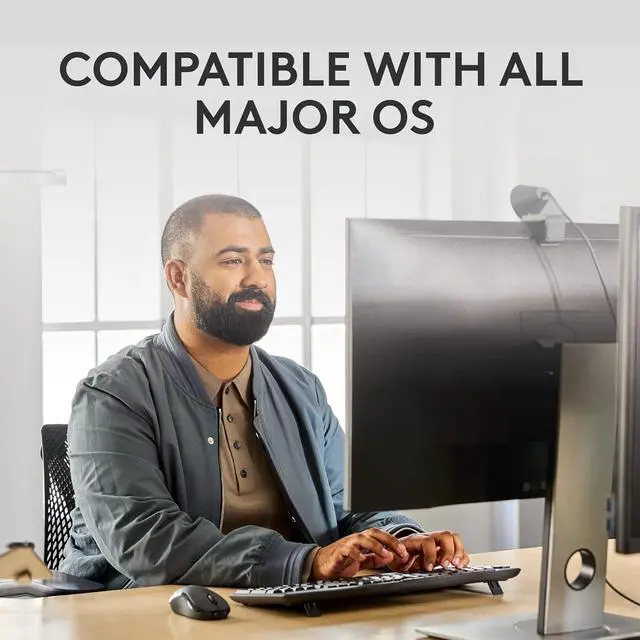 Alt view image 2 of 7 - Logitech MK370 Combo for Business, Wireless Full-Size Keyboard and Wireless Mouse