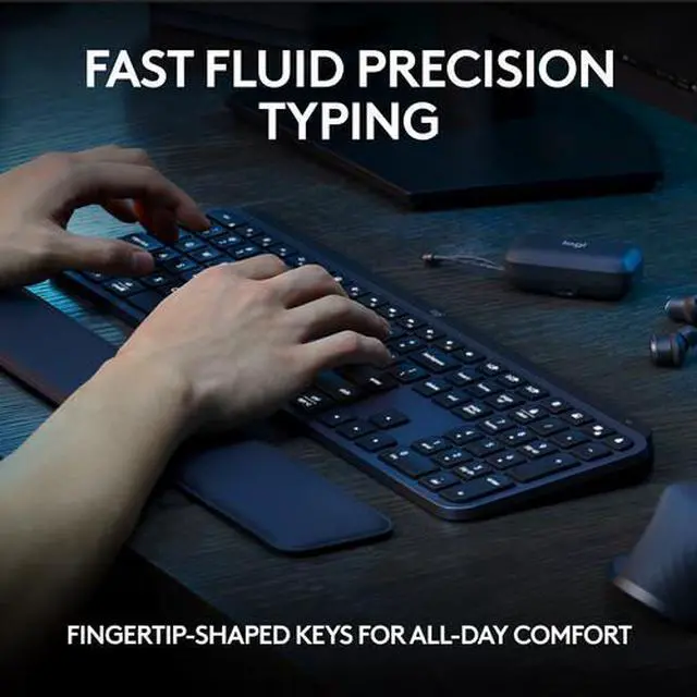 Alt view image 6 of 7 - Logitech MX Keys S Wireless Keyboard for Windows, Mac, Apple iPadOS, Chrome, Android, Linux