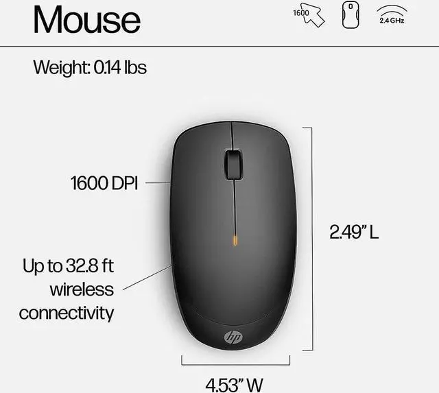 Alt view image 4 of 7 - HP 230 Wireless Mouse and Keyboard Combo