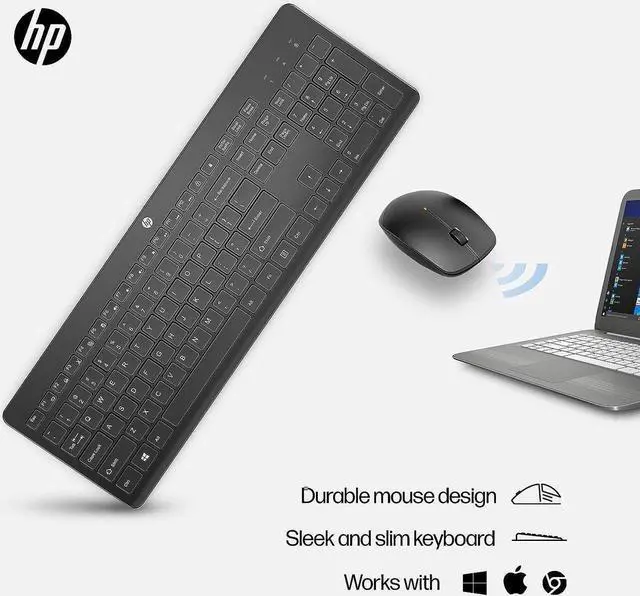 Alt view image 2 of 7 - HP 230 Wireless Mouse and Keyboard Combo