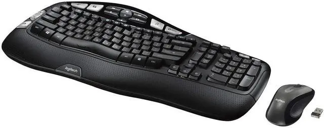 Main image of Logitech MK550 Wireless Wave Keyboard and Mouse Combo - Ergonomic Wave Design - Black