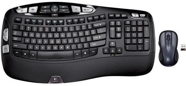 Alt view image 4 of 7 - Logitech MK550 Wireless Wave Keyboard and Mouse Combo - Ergonomic Wave Design - Black