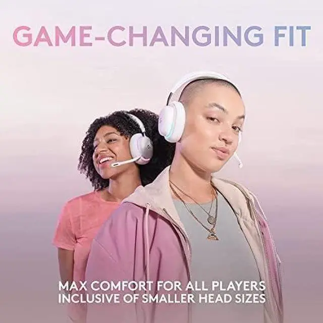 Alt view image 5 of 7 - Logitech G735 Wireless Gaming Headset - Detachable Mic - White Mist