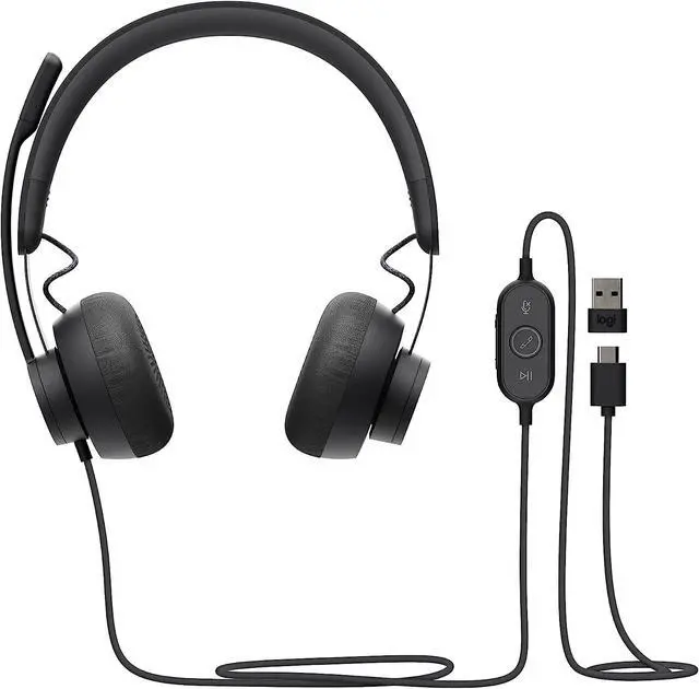 Main image of Logitech Zone Wired Noise Cancelling Headset - Graphite