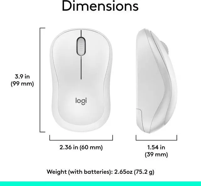 Alt view image 7 of 7 - Logitech MK270 Wireless Keyboard and Mouse Combo - Off White