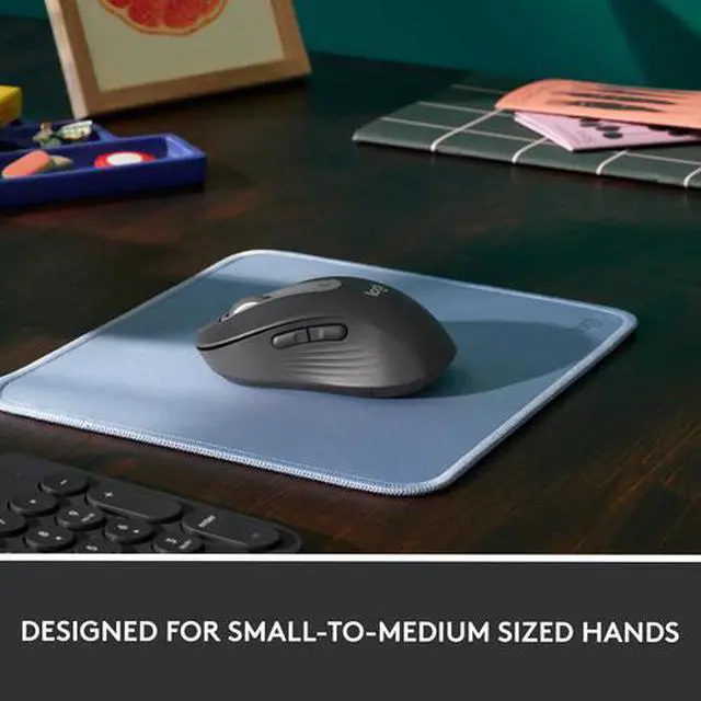 Alt view image 2 of 7 - Logitech Signature M650 Wireless Mouse For Small to Medium Sized Hands - Graphite