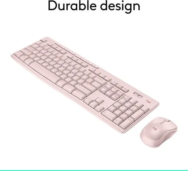 Alt view image 4 of 7 - Logitech MK270 Wireless Keyboard and Mouse Combo - Rose