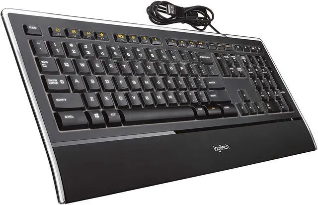 Alt view image 2 of 6 - Logitech K740 Illuminated Ultrathin Backlit Keyboard