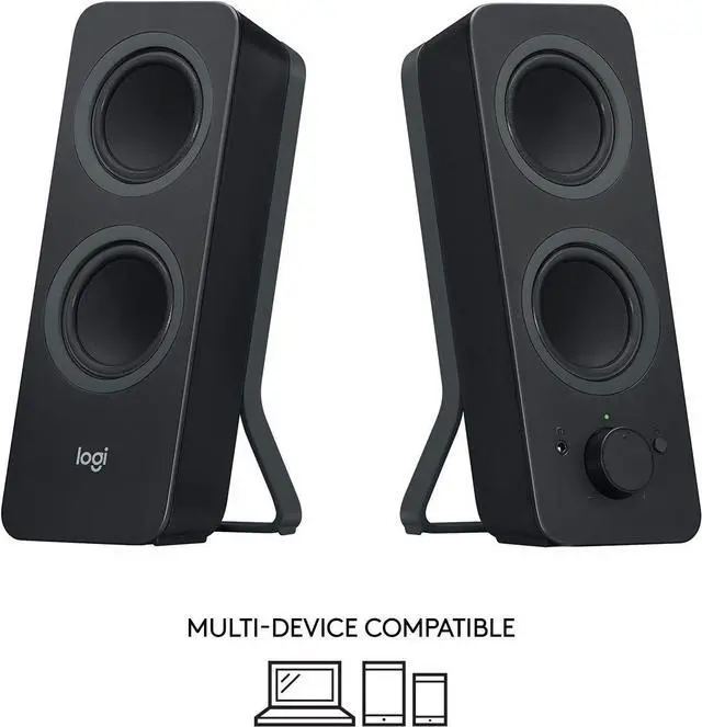 Alt view image 2 of 5 - Logitech Z207 2.0 Multi Device Bluetooth Computer Speakers (Black)