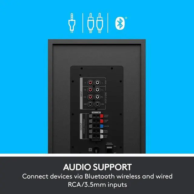Alt view image 5 of 6 - Logitech Z606 5.1-Channel Computer Speaker System with Bluetooth