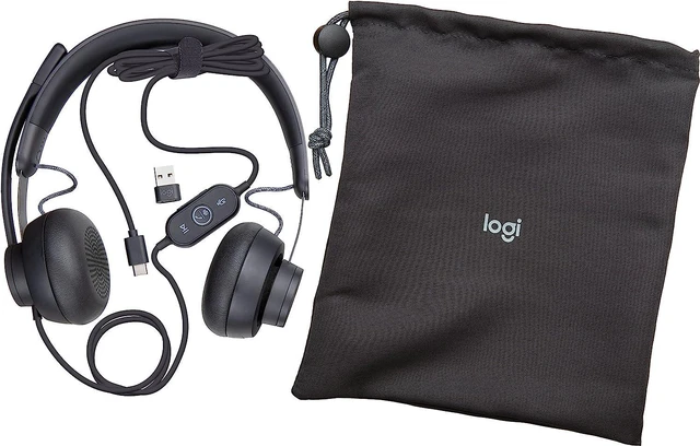 Alt view image 7 of 7 - Logitech Zone Wired Noise Cancelling Headset - Graphite