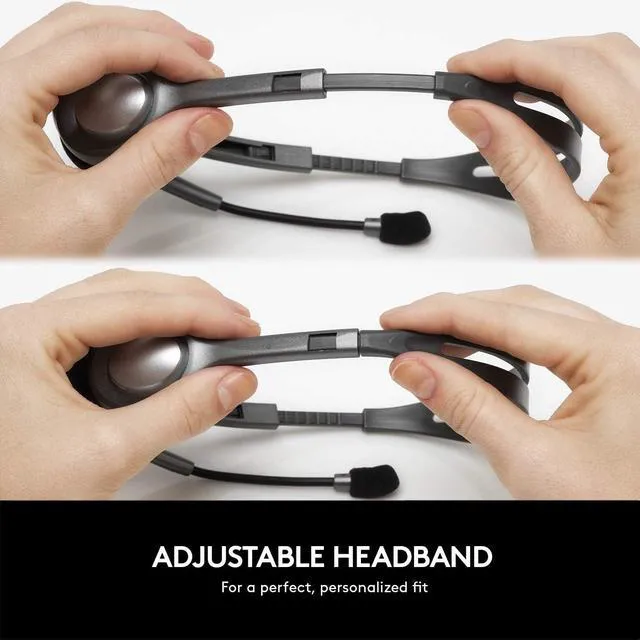 Alt view image 7 of 7 - Logitech H111 On-Ear Stereo Headset