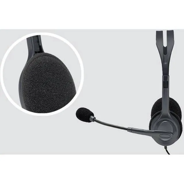 Alt view image 5 of 7 - Logitech H111 On-Ear Stereo Headset