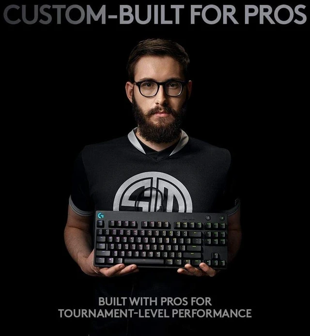 Alt view image 2 of 7 - Logitech G PRO Mechanical Gaming Keyboard - LIGHTSYNC RGB Backlit Keys