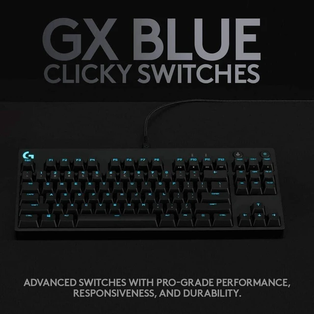 Alt view image 3 of 7 - Logitech G PRO Mechanical Gaming Keyboard - LIGHTSYNC RGB Backlit Keys