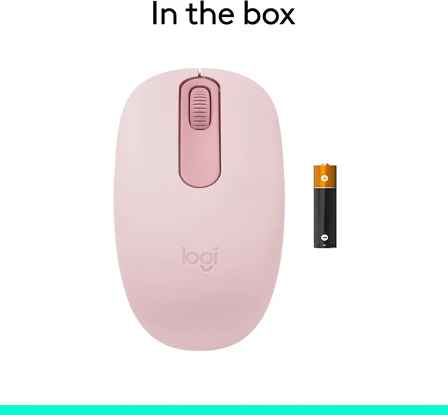 Alt view image 7 of 7 - Logitech M196 Bluetooth Wireless Mouse - Compatible with Windows and macOS - Rose