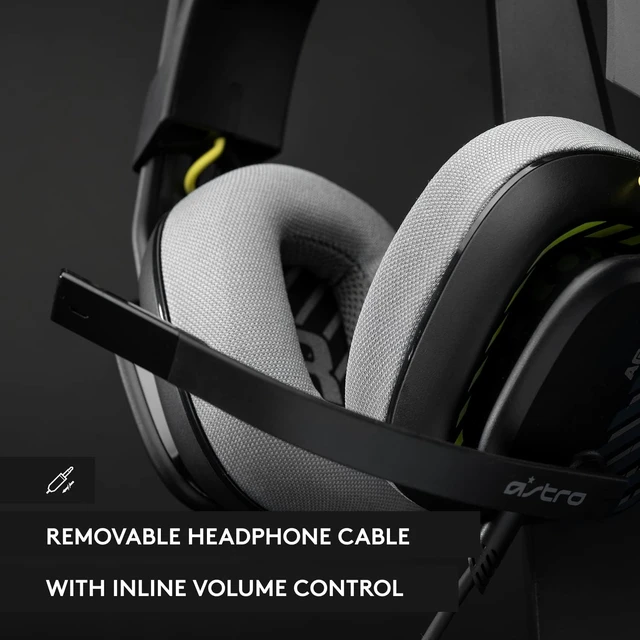 Alt view image 3 of 7 - Logitech G Astro A10 Gen 2 Cross-Platform Wired Gaming Headset - Black/PS Edition (Works with PlayStation 5)
