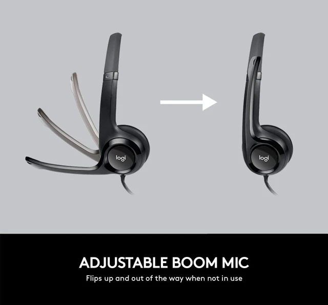 Alt view image 5 of 6 - Logitech H390 USB Wired Headset with Noise Cancelling Microphone