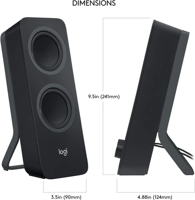 Alt view image 5 of 5 - Logitech Z207 2.0 Multi Device Bluetooth Computer Speakers (Black)