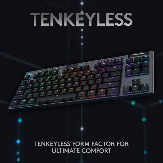 Alt view image 2 of 7 - Logitech G915 TKL Lightspeed Wireless RGB Mechanical Gaming Keyboard