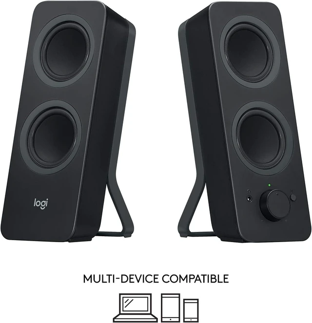 Alt view image 2 of 5 - Logitech Z207 2.0 Multi Device Bluetooth Computer Speakers (Black)